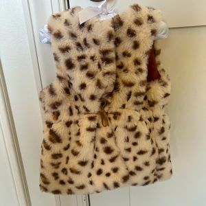 EUC Zara toddler girls cheetah vest!!!